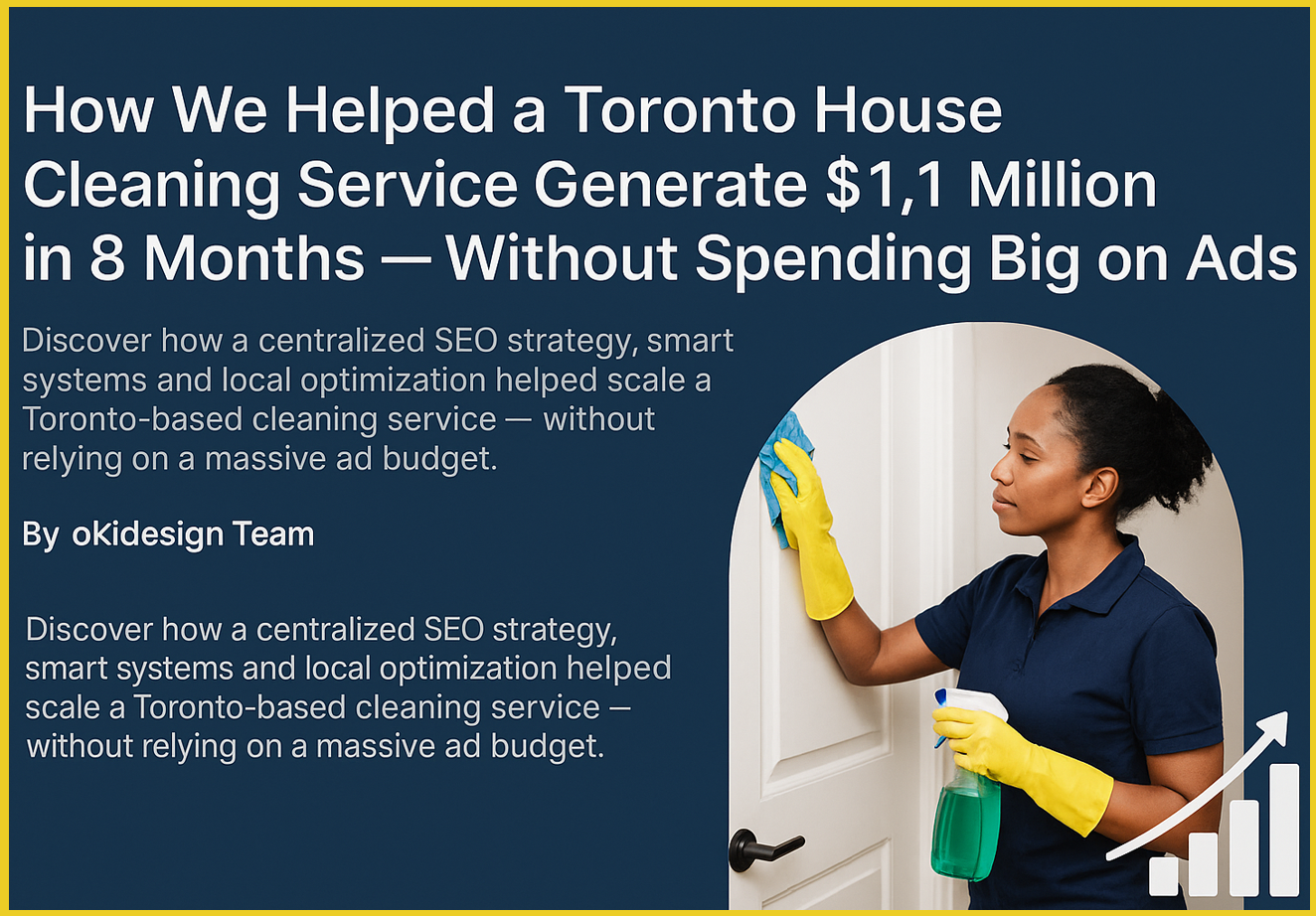 How We Helped a Toronto House Cleaning Service Generate $1.1 Million in 8 Months